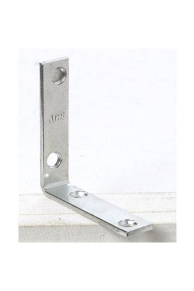 Generic زاوية داخلية L من الزنك المتين من ACE BrSilver مقاس 2.5 بوصة 01-3404-241