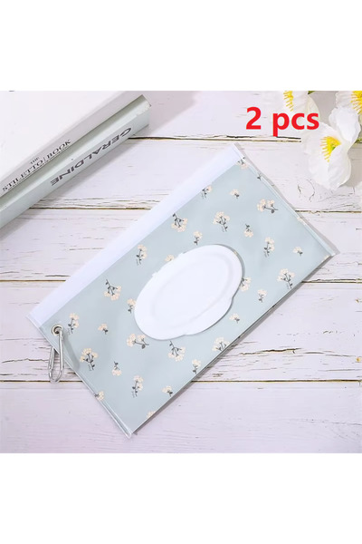 Choice 2PCS Flowers EVA Baby Wet Wipe Pouch Portable Wipes Holder Case Flip C...