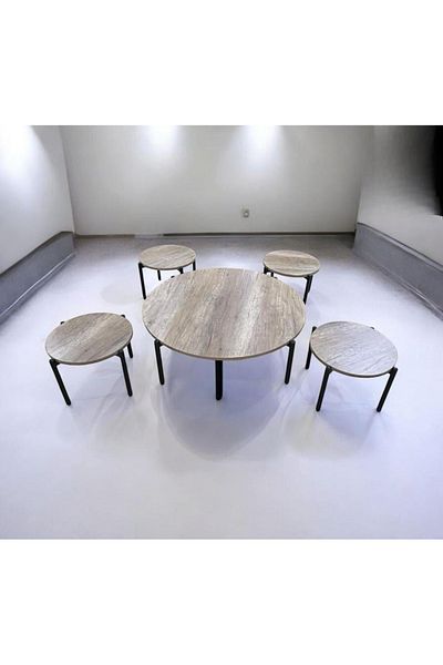 DEC13 Modern and elegant design 4+1 serving table set