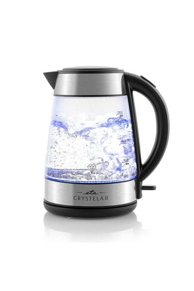 ETA Electric kettle ETA Crystela II 1154 90000, 1.7 liters, 2200W, central connector, glass
