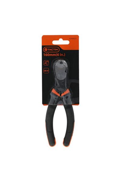 Generic Tactix Durable Chrome-Vanadium Steel End Nipper Plier with Non-Slip Handle Black and Orange 6inch