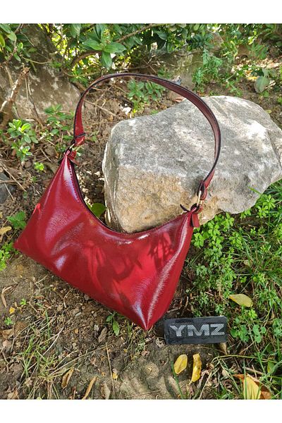 YMZBAG Patent Leather Shoulder Bag