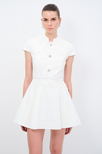 adL Night Zoom Dantelli Mini Elbise