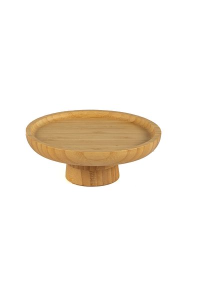 Lizzy Round Presentation Plate with Bamboo Legs 17 X 17