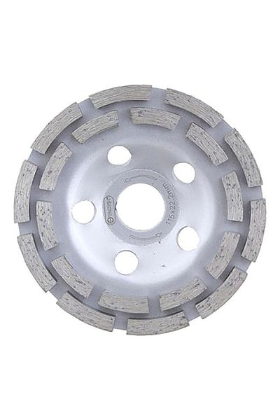 Generic قرص تلميع ماسي مزدوج الكأس من تاكتكس، فضي، 115 × 22.2 مم