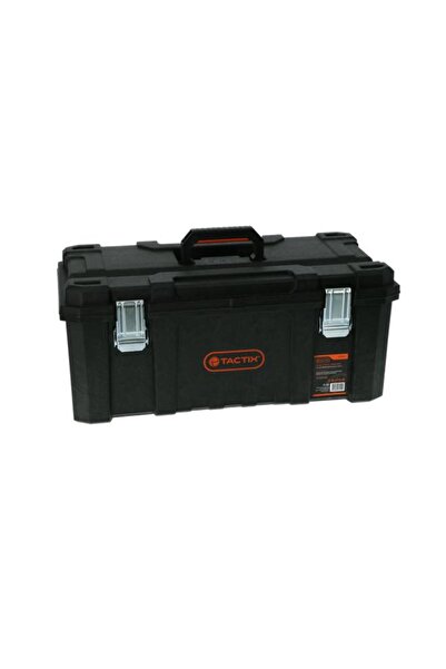 Generic Tactix Professional Heavy Duty Durable Tool Box with Handle Black 66cm