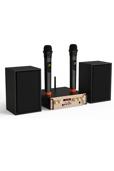 Victress 80W HiFi Bluetooth Speaker System with Wireless Mic