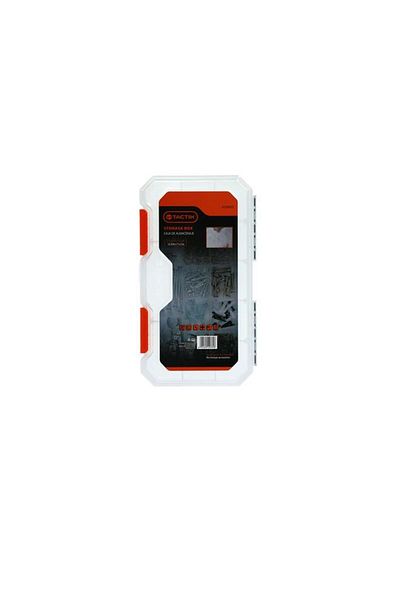 Generic Tactix 13-Compartments Removable Dividers Tool Organizer Box Clear and Orange 32.3cm 320652