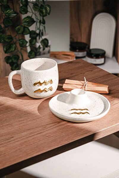 Love Bundles Kova Burcuna Özel El Yapımı Palo Santo Tütsülük ve Kupa Seti (2 ...