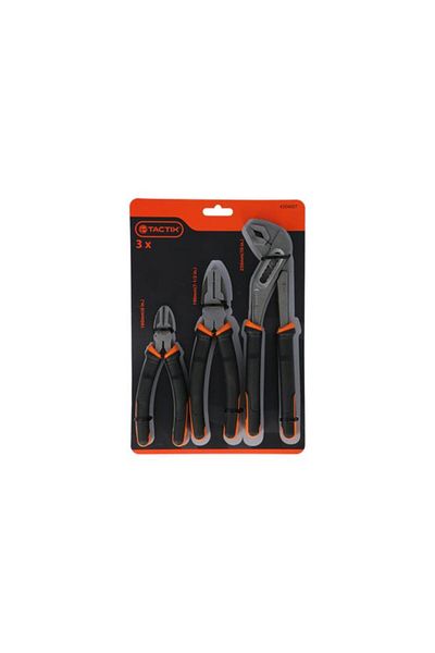 Generic Tactix 204007 3-Piece Plier Set
