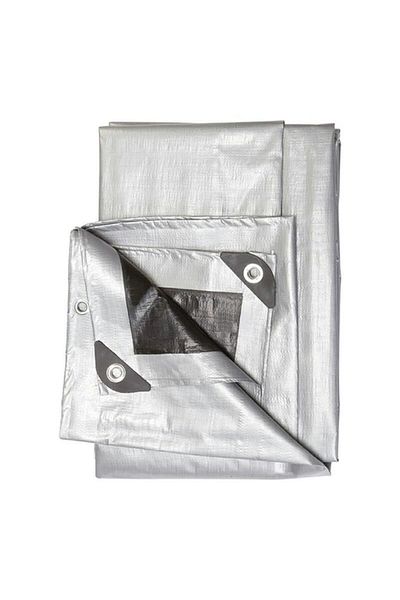 Generic ACE Heavy Duty Polyethylene Reversible Tarp Silver and Black 8 x 10ft