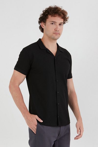 Fulla Moda Βασικό Τρικo Ραμμένο Πουκάμισο