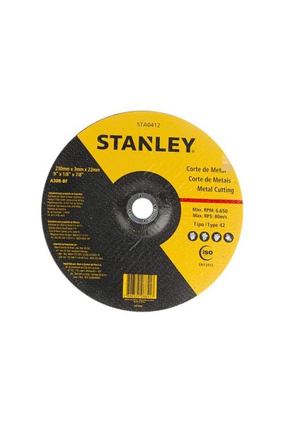 Generic قرص قطع المعادن المتين عالي الجودة من Stanley T42 باللونين الأسود والأصفر STA0412