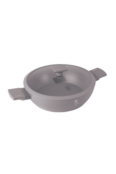 Berlinger Haus Frying pan with titanium surface and lid 28 cm Taupe Collection