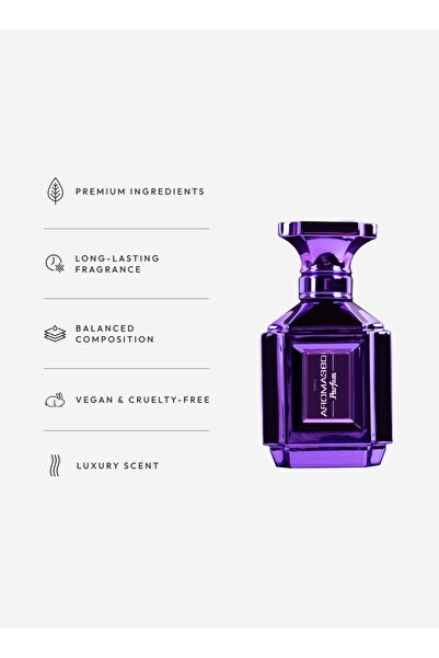 Aroma360 عطر أرجواني للجنسين - روائح النيرولي والباتشولي والفلفل والهيل - 50 مل