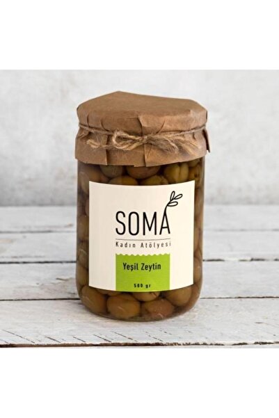 Soma Kadın Atölyesi Yeşil Zeytin Boyasız Katkısız 500gr
