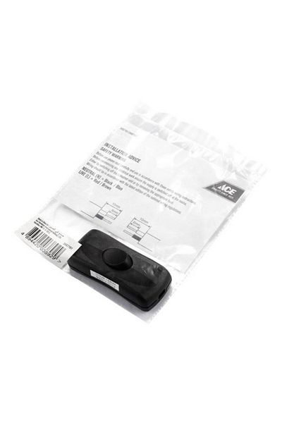 Generic ACE 2-Amp Inline Bed Switch Black
