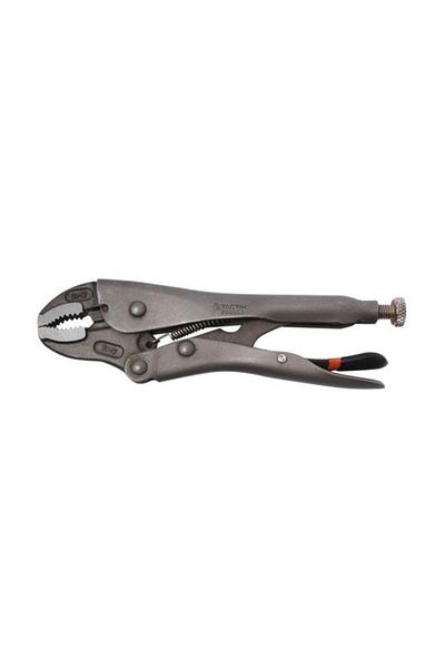 Generic Tactix Chrome-Vanadium Steel Curve Jaw Locking Plier with Control Lock Silver 7inch