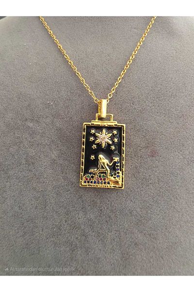 stainless steell Tarot Star Card Necklace