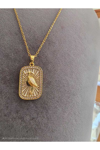 stainless steell Flamingo Tarot Necklace