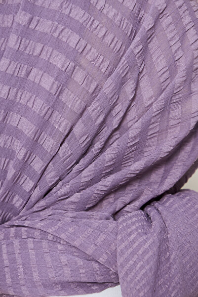 Gigiscarfs Σάλι Arya Chiffon με ντεγκραντέ ρίγες - Λιλά -