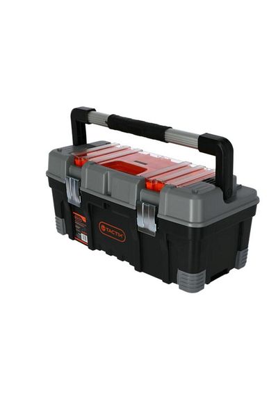 Generic Tactix Shock Resistance Tool Box with Removable Top Organizer and Tote Tray Multicolor 22inch 320304