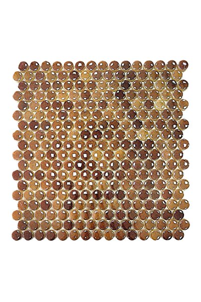 MozaiKristaL Tüm yüzeyler için Ø 22x6mm. P. Krem Kahve, 31,5x31,5x31,5cm. Fil...