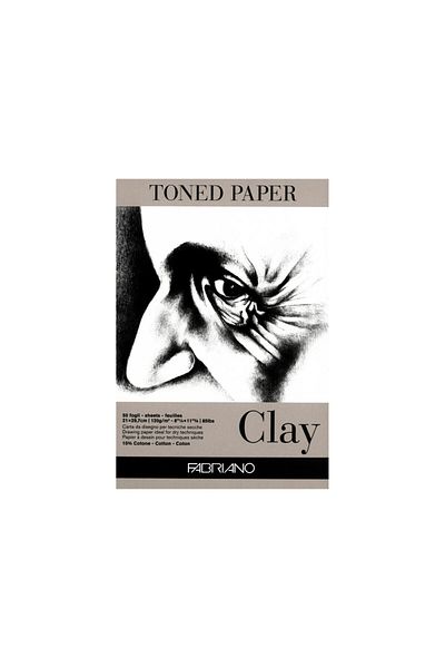 Fabriano Toned Paper Clay drawing pad, A3, 120g, 50 sheets, without spiral Fabriano