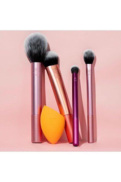 fulina مجموعة فرش مكياج أساسية للاستخدام اليومي، 5 قطع، تشمل: برونزر، كونتور، وظلال عيون