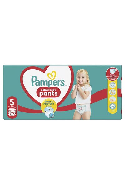Pampers Diapers-Panties Pampers Active Baby Pants Mega Box 5, 11kg-17kg, 96 pcs