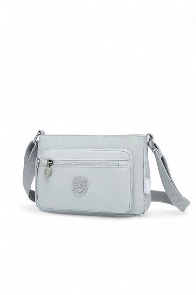 SMART BAGS Geantă de damă Crinkle gri deschis SMB 3270