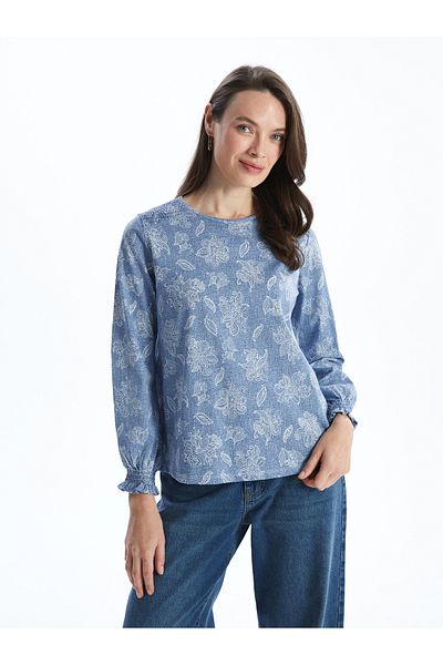 LC Waikiki Crew Neck Floral Women's Blouse