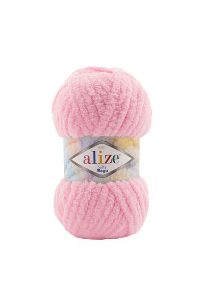 Alize 3 spools of Eliza Softy Mega yarn, color number 185