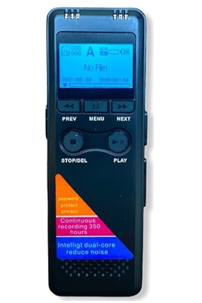 Kingboss HS-30 Ses Kayıt Cihazı- 32Gb Dijital Ses Kaydedici - Mp3 Çalar-ekranlı