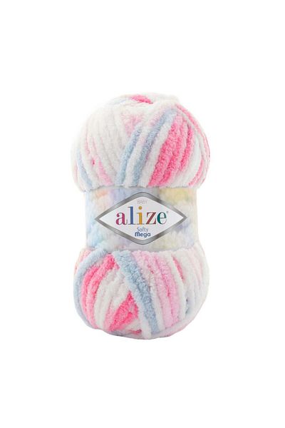 Alize 3 spools of Eliza Softy Mega yarn, color number 5945
