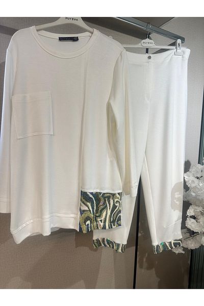 PUREVA Modal Tunic Pants Suit