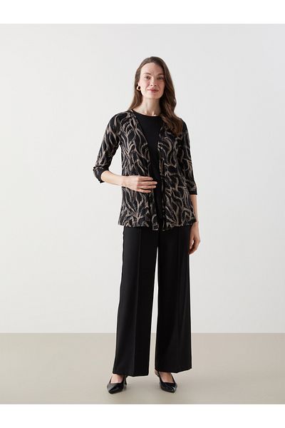 LC Waikiki Crew Neck Patterned Women's Blouse