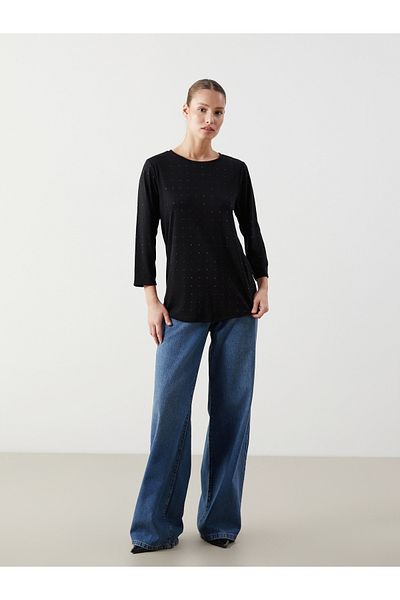 LC Waikiki Crew Neck Stoned Women's Blouse