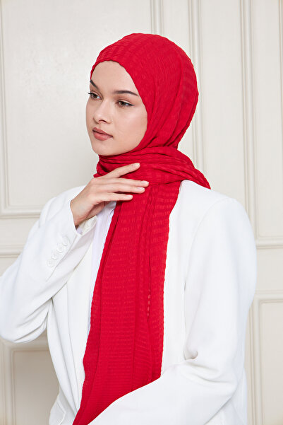 Gigiscarfs Gradient Striped Arya Chiffon Shawl - Red -