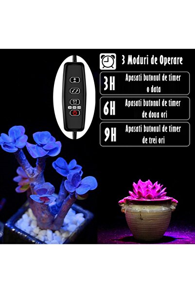 OEM Lampa UV Full Spectrum pentru Cresterea Plantelor cu 4 picioare si 120 LED-uri, 40 w