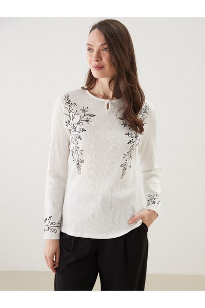 LC Waikiki Crew Neck Floral Blouse
