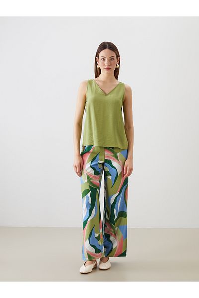 LC Waikiki V-Neck Textured Blouse