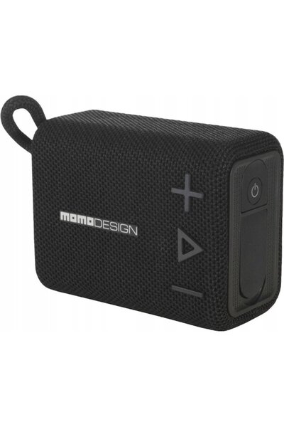 Momo Design Momo Design Pocket portable speaker, 5W, Bluetooth, Clear Sound, USB-C, MicroSD card slot, 20h, Black