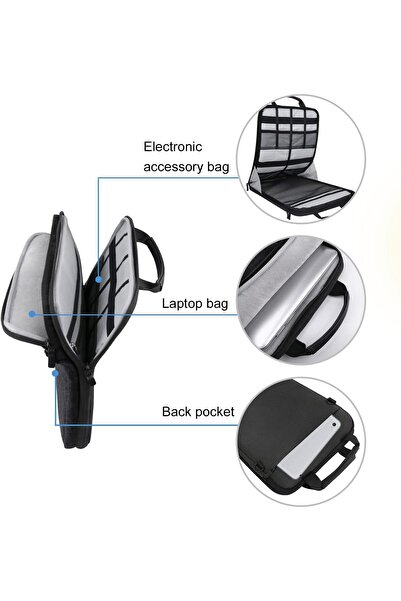 iCozzier Laptop Shoulder Bag 13-13.3 Inch Sleeve with Handle & Removable Strap