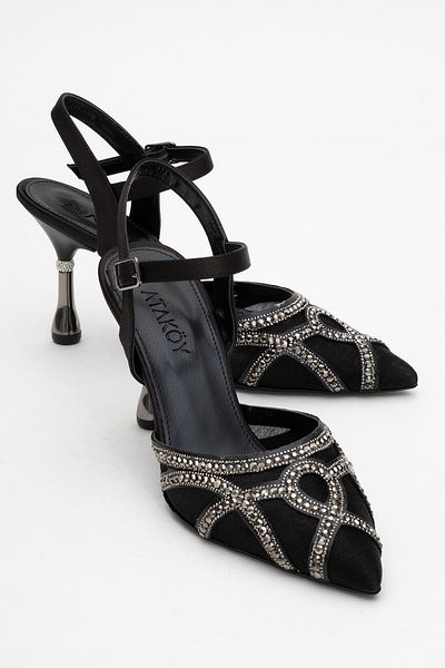 Ataköy Ayakkabı WOMEN'S STONE HEEL SHOES