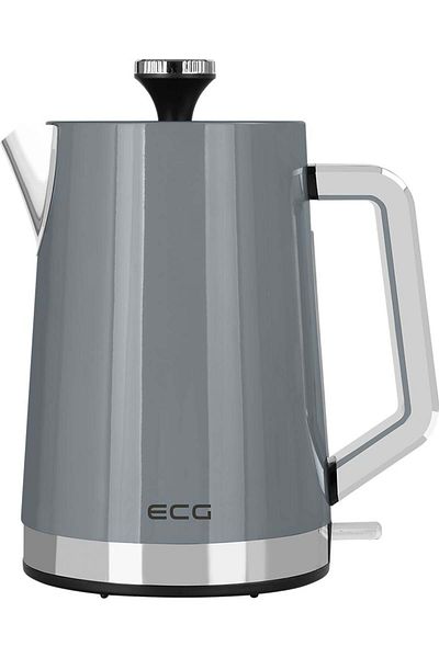 ECG Electric kettle ECG RK 1766 Vintage Dark, 2200 W, 1.7 liters, stainless steel, gray