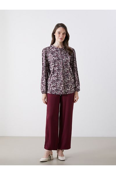LC Waikiki Women's Blouse with Judge Collar Pattern