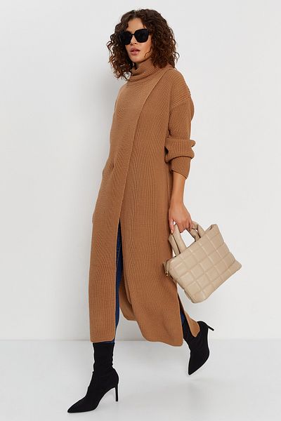Hopoi Women's Slit Loose Long Women's Poncho Cardigan