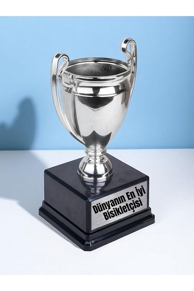 lili hediyelik World's Best Cyclist Printed Reward Achievement for Cyclist 23cm Championship Trophy Gift