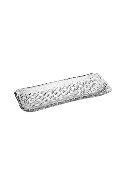 Dania Clear glass serving dish, Turkish made, size 32*12 cm